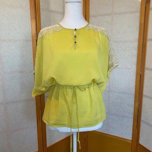 Yellow Bar III Tunic Blouse - Size S